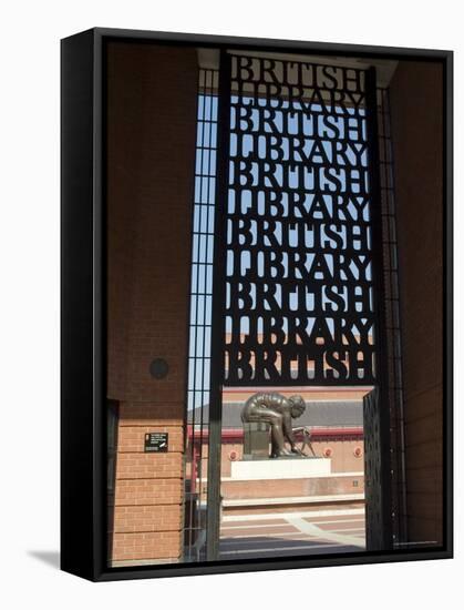 Entranceway the British Library, London, England, United Kingdom-Ethel Davies-Framed Stretched Canvas
