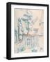 Entre?e de Jardin, date unknown-Paul Cézanne-Framed Art Print