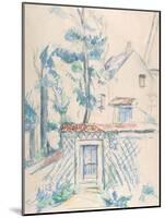 Entre?e de Jardin, date unknown-Paul Cézanne-Mounted Art Print