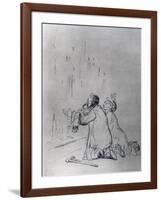 Entreaty in Front of the Cave, 1925-Jean Louis Forain-Framed Giclee Print