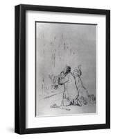 Entreaty in Front of the Cave, 1925-Jean Louis Forain-Framed Giclee Print