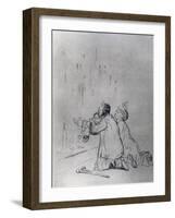 Entreaty in Front of the Cave, 1925-Jean Louis Forain-Framed Premium Giclee Print