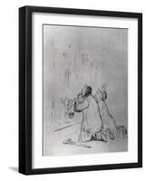 Entreaty in Front of the Cave, 1925-Jean Louis Forain-Framed Giclee Print