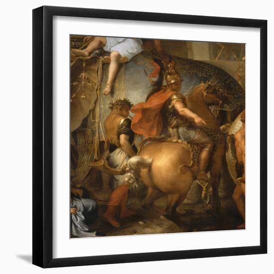 Entrée d'Alexandre le Grand dans Babylone ou Le triomphe d'Alexandre-Charles Le Brun-Framed Giclee Print