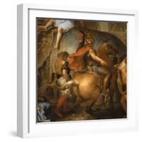 Entrée d'Alexandre le Grand dans Babylone ou Le triomphe d'Alexandre-Charles Le Brun-Framed Giclee Print