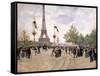 Entrée de l'Exposition Universelle de 1889-Jean Béraud-Framed Stretched Canvas