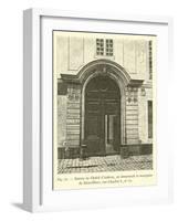 Entree De L'Hotel D'Aubray, Ou Demeurait La Marquise De Brinvilliers, Rue Charles V, No 12-null-Framed Giclee Print