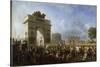 Entrée de la Grande Armée à Paris par la barrière de la  Villette, 25 novembre 1807-Nicolas Antoine Taunay-Stretched Canvas