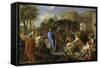 Entrée du Christ à Jérusalem-Charles Le Brun-Framed Stretched Canvas