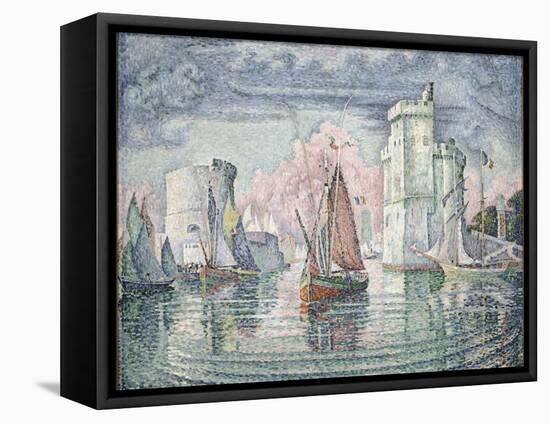 Entrée du port de la Rochelle-Paul Signac-Framed Stretched Canvas