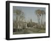 Entrée du village de Voisins-Camille Pissarro-Framed Giclee Print