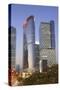 Entreprise Square Three at Dusk, Kowloon Bay, Kowloon, Hong Kong, China, Asia-Ian Trower-Stretched Canvas