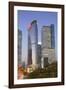 Entreprise Square Three at Dusk, Kowloon Bay, Kowloon, Hong Kong, China, Asia-Ian Trower-Framed Photographic Print