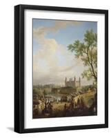 Entrevue de Napoléon Ier et du baron de Dalberg, Prince-Primat de la Conféd-du Castelet Constant Bourgeois-Framed Giclee Print