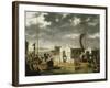 Entrevue de Napoléon Ier et du tsar Alexandre Ier de Russie sur le Niemen le 25 juin 1807-Adolphe Roehn-Framed Giclee Print