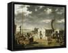 Entrevue de Napoléon Ier et du tsar Alexandre Ier de Russie sur le Niemen le 25 juin 1807-Adolphe Roehn-Framed Stretched Canvas