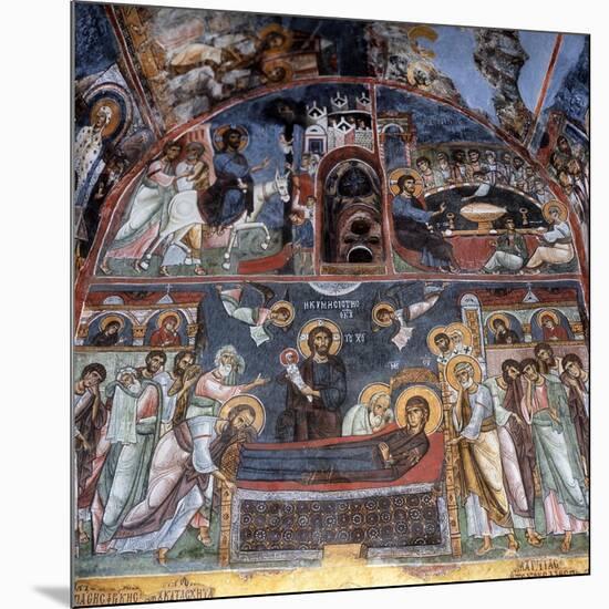 Entry into Jerusalem, Last Supper and Dormition-null-Mounted Giclee Print