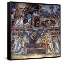 Entry into Jerusalem, Last Supper and Dormition-null-Framed Stretched Canvas