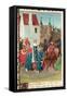 Entry into Paris of King Jean II-Jean Fouquet-Framed Stretched Canvas