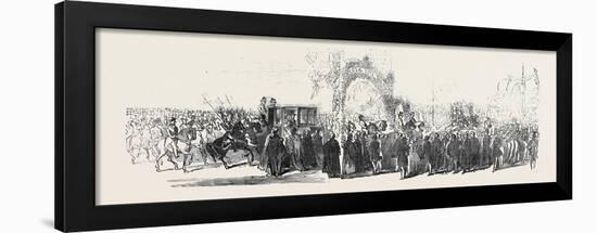 Entry into Stamford, Her Majesty's Visit to Burghley-null-Framed Giclee Print