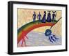 Entry into Valhalla, Gods Cross the Rainbow Bridge to Fortress: Illustration for 'Das Rheingold'-Phil Redford-Framed Giclee Print