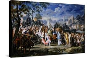 Entry of Alexander the Great into Babylon, 331 Bc, (18th Centur)-Johann Georg Platzer-Stretched Canvas