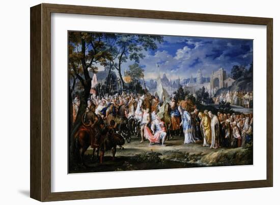 Entry of Alexander the Great into Babylon, 331 Bc, (18th Centur)-Johann Georg Platzer-Framed Giclee Print