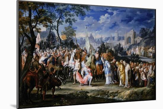 Entry of Alexander the Great into Babylon, 331 Bc, (18th Centur)-Johann Georg Platzer-Mounted Giclee Print