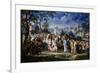 Entry of Alexander the Great into Babylon, 331 Bc, (18th Centur)-Johann Georg Platzer-Framed Giclee Print