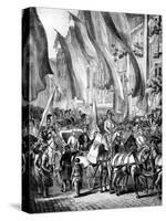 Entry of Archduke John of Austria into Frankfurt, Germany, 11 July 1848-null-Stretched Canvas