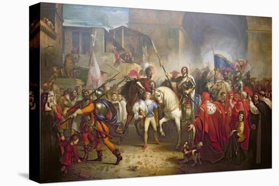 Entry of Charles VIII-Giuseppe Bezzuoli-Stretched Canvas