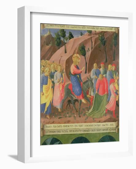 Entry of Christ into Jerusalem, Detail from Panel Three-Fra Angelico-Framed Giclee Print