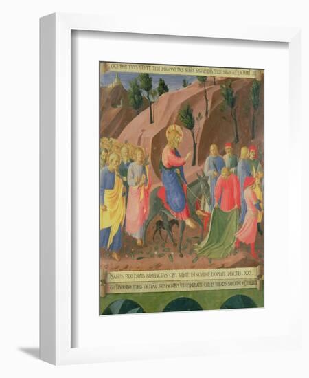 Entry of Christ into Jerusalem, Detail from Panel Three-Fra Angelico-Framed Giclee Print