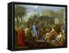 Entry of Christ into Jerusalem-Charles Le Brun-Framed Stretched Canvas