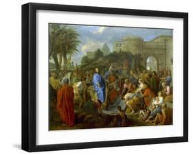 Entry of Christ into Jerusalem-Charles Le Brun-Framed Giclee Print