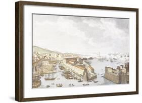 Entry of French into Livorno, June 1796, Engraving by Jean Duplessis-Bertaux-null-Framed Giclee Print