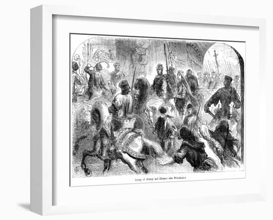 Entry of Henry and Eleanor into Winchester-null-Framed Giclee Print