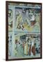 Entry of Jesus into Jerusalem and Jesus before Caiaphas-Giovanni Canavesio-Framed Giclee Print