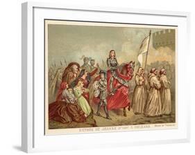 Entry of Joan of Arc into Orleans, 1429-Henry Scheffer-Framed Giclee Print