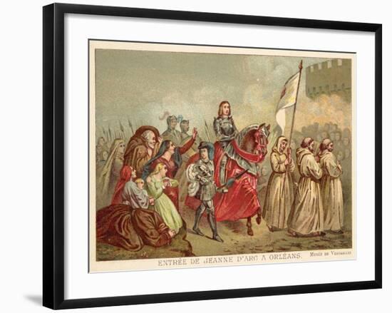 Entry of Joan of Arc into Orleans, 1429-Henry Scheffer-Framed Giclee Print