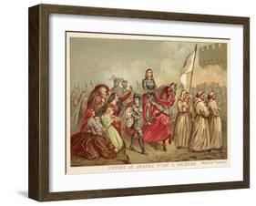 Entry of Joan of Arc into Orleans, 1429-Henry Scheffer-Framed Giclee Print