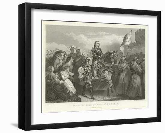 Entry of Joan of Arc into Orleans-Alphonse Marie de Neuville-Framed Giclee Print