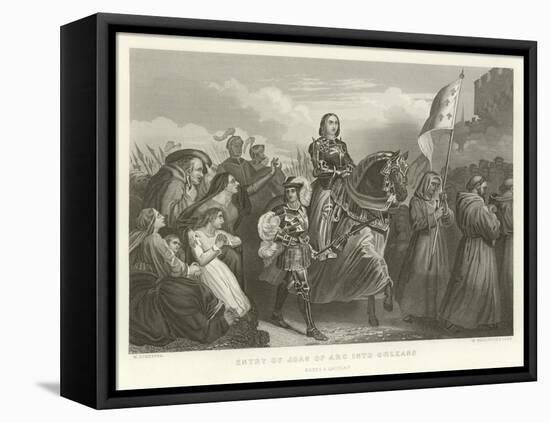 Entry of Joan of Arc into Orleans-Alphonse Marie de Neuville-Framed Stretched Canvas