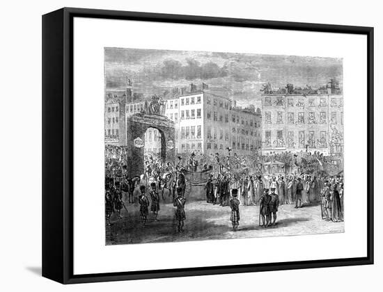 Entry of King George IV into Dublin, 1820S-Pearson-Framed Stretched Canvas