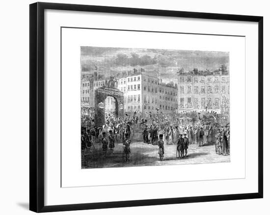 Entry of King George IV into Dublin, 1820S-Pearson-Framed Giclee Print