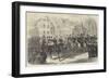 Entry of King Leopold II into Brussels, His Reception at the Laeken Gate-Charles Robinson-Framed Giclee Print