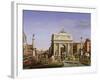 Entry of Napoleon I (1769-1821) into Venice, 1807-Giuseppe Borsato-Framed Giclee Print