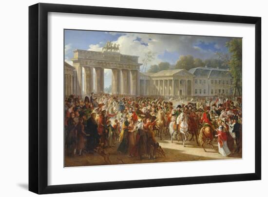 Entry of Napoleon I into Berlin, 27th October 1806, 1810-Charles Meynier-Framed Giclee Print