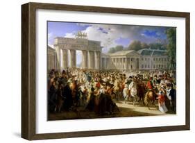 Entry of Napoleon into Berlin, October 1806-Charles Meynier-Framed Giclee Print