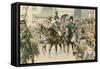 Entry of the Allied Monarchs in Paris in 1815-Carl Rohling-Framed Stretched Canvas